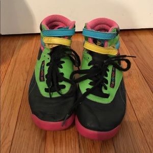 Multicolor Reebok freestyle sneakers